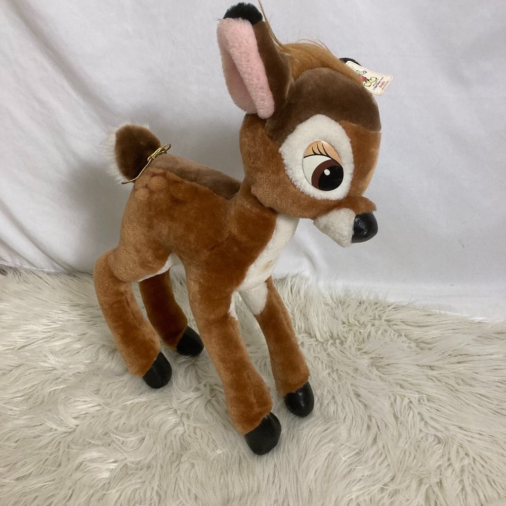 Vintage Old Stock Bambi Disney Plush (Flaw) Standing